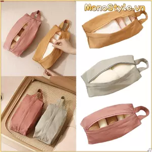 Túi đựng đồ lót du lịch MONOSTYLE, Túi đựng đồ tạp hóa đa năng, Túi đựng đồ chống bụi di động có dây kéo Túi xách nhiều màu Chuyến đi xe buýt