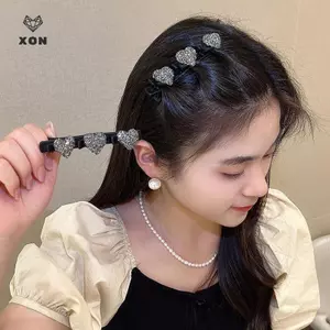 Phong Cách Hàn Quốc Nhựa Pha Lê Tình Yêu Nổ Kẹp Tóc Bím Tóc Cho Nữ Cô Gái Nổ Bên Kẹp Barrettes Phụ Kiện Tóc [Mina]