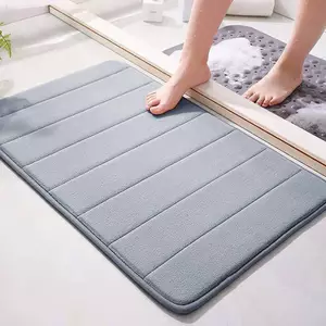 Ziyulinyuk 60x40cm Thảm chống trượt phòng tắm Qui Thảm hấp thụ nước Thảm phòng tắm mềm Thảm trải sàn nhà vệ sinh Trang trí nội thất VN