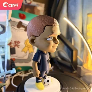 Cầu thủ bóng đá in 3D Phiên bản Q Đồ trang trí Mô hình trường xanh Harland Messi C Rombape