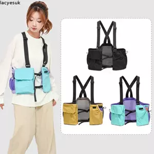 Túi vest leo núi LACYESUK, Túi đựng chai Túi chạy bộ sức chứa lớn Túi đi bộ đường dài, Áo bảo quản chai nước Tiện lợi Nhẹ chống nước đi xe đạp Ba lô lưu trữ đi bộ đường dài