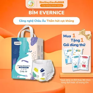 Bỉm quần EVERNICE công nghệ Châu Âu mỏng nhẹ thấm hút tốt FULL SIZE