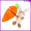 Mặt dây chuyền ba lô treo móc khóa Carrots Hide Bunny. Móc khóa phụ kiện