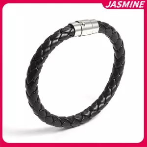 JASMINE Nam Nữ Da Quyến Rũ Dây Đeo Tay Thép Không Gỉ Từ Khóa Vòng Tay JASMINE