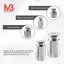 Trọng lượng 1g 2g 5g 10g 20g Mạ Chrome Hiệu Chuẩn Gram Cân Trọng Lượng Bộ Cân Bằng Kỹ Thuật Số Bạc Trắng