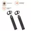 2 Cái Còng tháo nhanh mặt nạ có tay cầm bằng da cho lính cứu hỏa, Còng thép không gỉ 316 cấp biển để gian lận