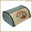 Thùng đựng bánh mì cổ điển Rollup Top Màu xanh nhạt Bột nhỏ tráng bánh mì sắt Hộp đựng đồ ăn nhẹ Hộp đựng thực phẩm để trang trí nhà bếp