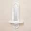 Kệ treo tường có gương Kệ nổi nhỏ gọn có gương phản quang sành điệu cho lối vào, hành lang