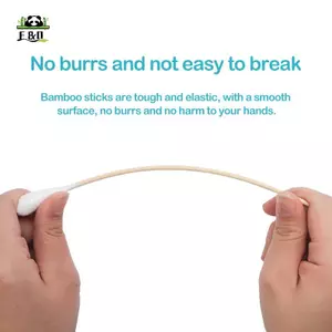 20 Chiếc Phụ Nữ Làm Đẹp Trang Điểm Bông Swab Đầu Lớn Nụ Trang Điểm Gỗ Sti Mũi Tai Vệ Sinh Chăm Sóc Sức Khỏe 20cm EMKK