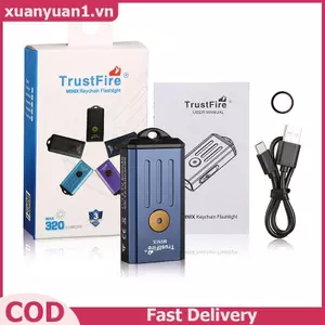 Đèn pin Uv có thể sạc lại XUAN Trustfire ​Đèn pin Led Mini Kechain UvRed Mini VN