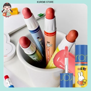[rom&nd] Môi Mọng Mơ: Son Bút Chì & Son Bóng Mini Miffy | Son Lì Mịn Màng & Son Bóng Căng Mọng