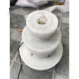 Phong thuỷ luân đá non nước giá xưởng 35 cm kèm bơm nước HANMYNGHE