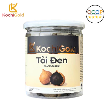 Tỏi Cô Đơn, Tỏi Kim Cương Kochigold Hũ 250g, 100% Tỏi Đen Lên Men Tự Nhiên, Không Chất Bảo Quản