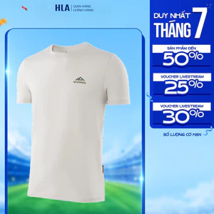 Áo thun nam HLA Sportsday, chất liệu mềm nhẹ co giãn thoáng khí thấm hút mồ hôi