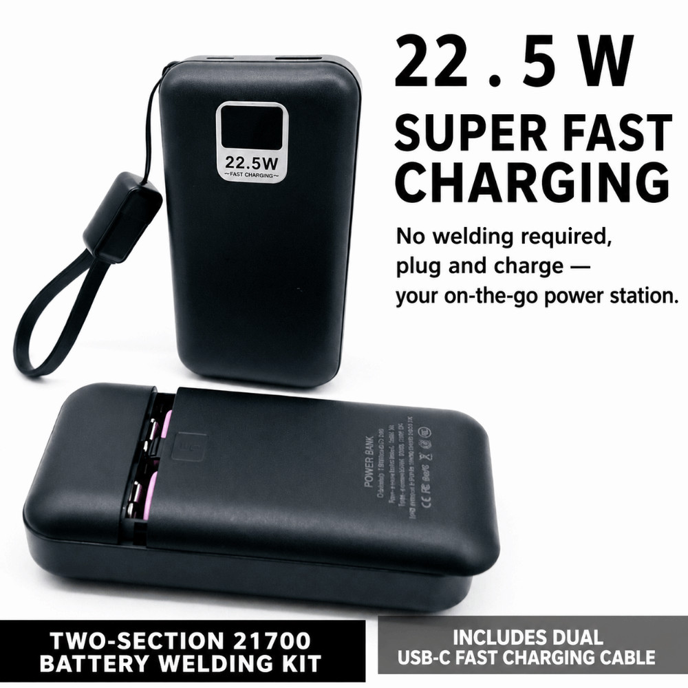 MISUPS Power Bank, Vỏ pin rỗng có thể tháo rời, Chất lượng cao cho 2 chiếc Hộp rỗng 21700 pin (Không bao gồm pin) | BigBuy360 - bigbuy360.vn
