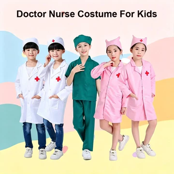 Bác Sĩ Trang Phục Cho Trẻ Em Bé Trai Bé Gái Y Tá Đồng Phục Nghề Nghiệp Phù Hợp Với Bác Sĩ Bộ Đồ Chơi Cho Bé Gái Hiệu Suất Trang Phục Halloween Vai Trò Chơi Y Tá Phẫu Thuật Áo Choàng