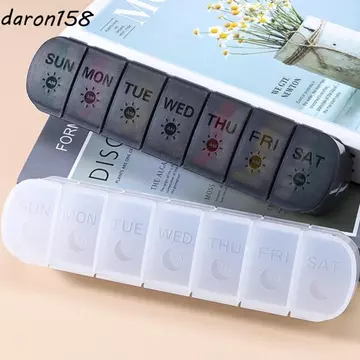 Hộp đựng máy tính bảng hộp đựng thuốc hàng tuần GREX, Hộp đựng thuốc Vitamin 14 lưới, Hộp đựng thuốc chống rò rỉ di động có ngăn Hộp đựng thuốc 7 ngày dành cho du lịch