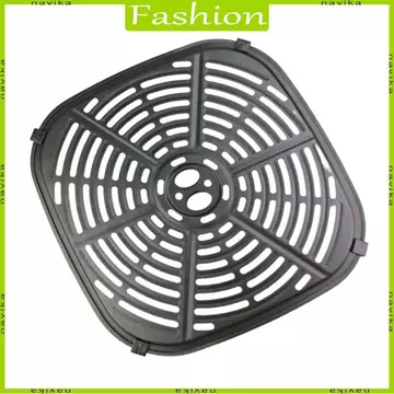 NA Kim Loại Nồi Chiên Không Khí Tấm Lót 6QT Kim Loại Nồi Chiên Không Khí Pad Thép Carbon Nồi Chiên Không Khí Phụ Kiện Thích Hợp Cho Nướng Bánh Và Co