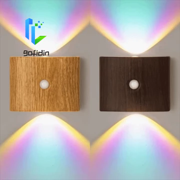 Đèn tường cảm ứng LED GOFIDIN, Đèn mềm cảm biến hồng ngoại Đèn ngủ, Lắp đặt đèn Neon 3 màu / đèn Neon Đèn tường cảm biến chuyển động đa chức năng
