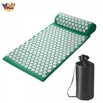 Bộ thảm bấm huyệt và gối giảm đau Bộ thảm bấm huyệt di động Cotton cho vận động viên, co giãn, du lịch