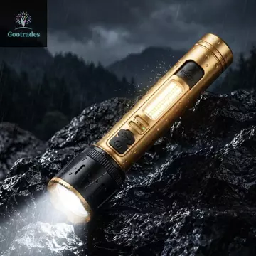 Đèn pin Laser trắng GOOGADES, Đèn pha rộng COB Đèn pha cảnh báo nhấp nháy Đèn pin cảnh báo, Đèn pin Zoom 500M Tầm xa Sạc USB Đèn pin khẩn cấp di động Nhiệm vụ tuần tra