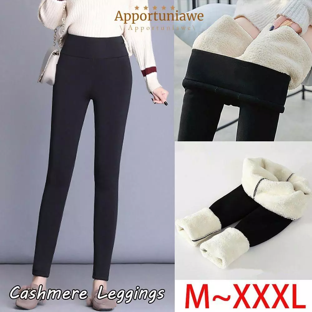Quần legging nữ IAPPORTUNIA, Quần legging lót lông cừu cạp cao giữ nhiệt, Quần legging dày lông tơ mùa thu đông dành cho nữ Cô gái