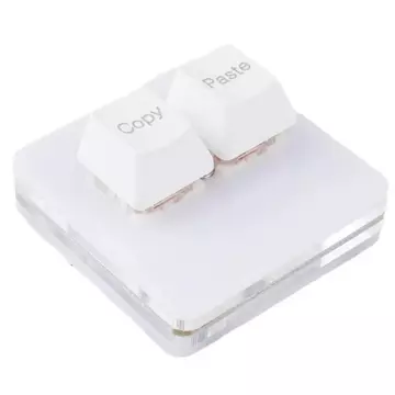 Sao chép Dán Bàn Phím, Mini Acrylic Tùy Chỉnh Mini 2 Phím Bàn Phím, Phụ Kiện Bàn Phím Công Tắc Đỏ Phím Cơ Giao Diện Type-c 2 Phím Bàn Phím Mini PC