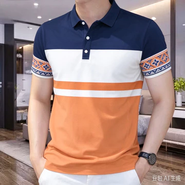 Áo Polo Cho Nam Trang Trọng Thường Ngày Sọc Áo Sơ Mi Polo Cho Nam Nhiều Màu Áo Sơ Mi Polo Tay Ngắn Mùa Hè Kinh Doanh Polo Cho Nam Cổ Áo Sơ Mi