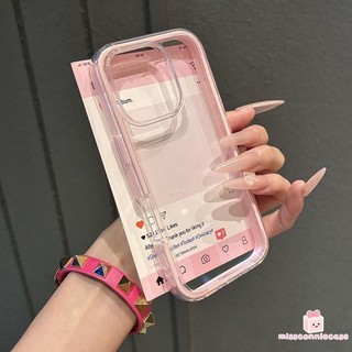 Ốp Lưng Cho Iphone 17 16 11 13 14 15 12 Pro Max 15 16 14 Plus Màu Kẹo Cản Trong Suốt Sang Trọng 2 Trong 1 Bìa Mềm