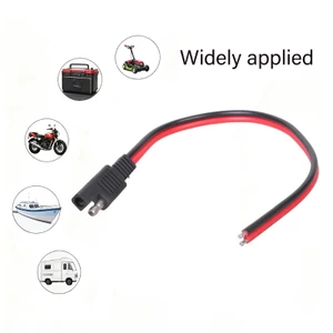 Treeling 14AWG SAE Cắm vào Cáp nguồn 2 chân có dây đóng hộp Đầu nối đa năng