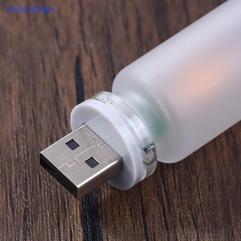VHDD 5V LED Mô Phỏng Bóng Đèn Ngọn Lửa USB Đèn Ngủ Lễ Hội Ô Tô Di Động Bóng Đèn Trang Trí VN