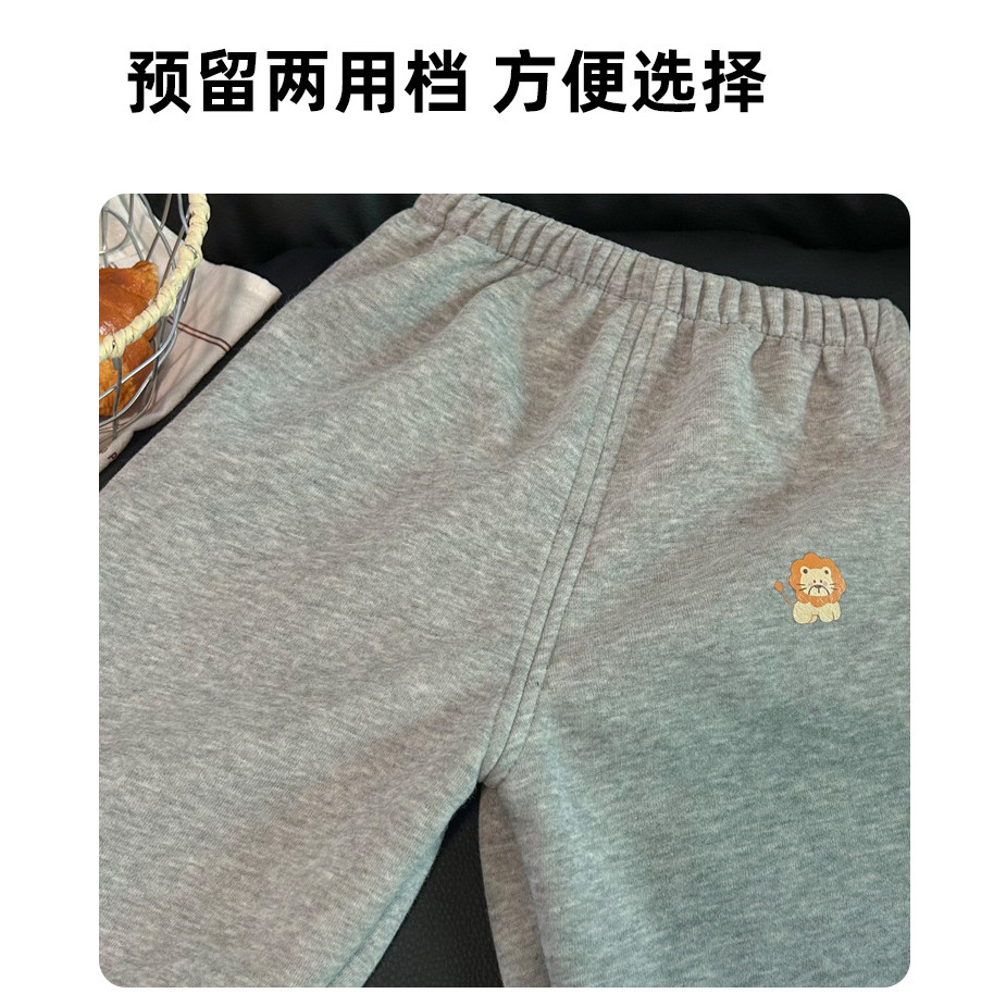 ​​Trẻ Em Lông Cừu-Fleece Sweatpants Thu Đông Bên Ngoài Mặc Dày Sweatpants 80-140 Kích Thước​​ 7WCK