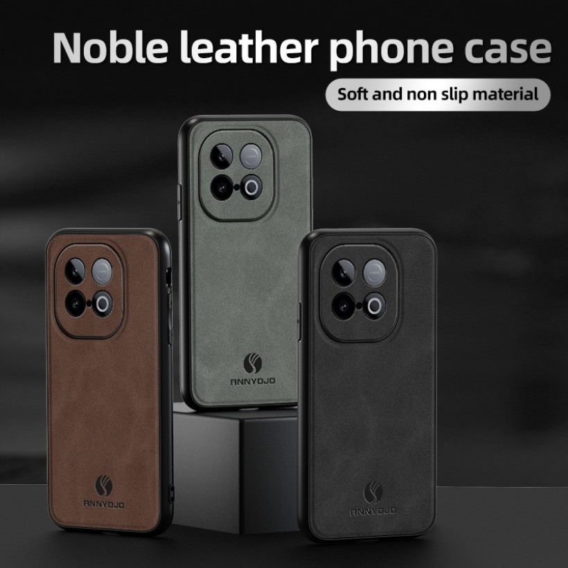 Ốp điện thoại Trơn Mờ Cho Vivo IQOO Z10 Turbo Ốp điện thoại Tích Hợp Tấm Nam Châm Da PU Ốp điện thoại Cứng Mờ Cho IQOO Z10 Turbo Pro 5G