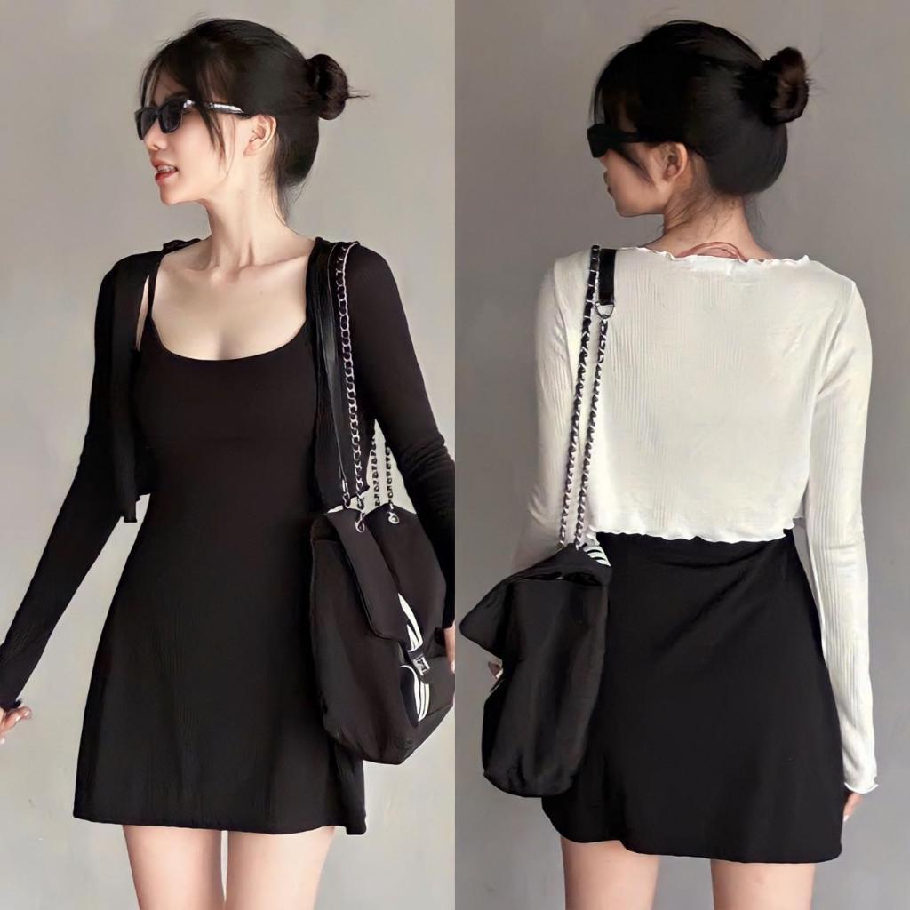 Áo cardigan nữ lưới tay dài hoa nổi , áo carigan trơn xịn co dãn nhiều dễ mix đồ - A236, A074