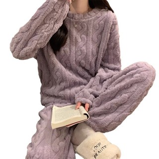 San hô lông cừujacquard lót dày, ấm áp mùa thu đông, phù hợp bộ đồ ngủ và flannel