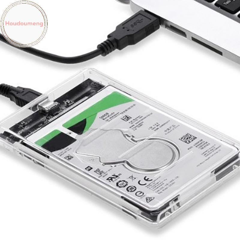 Ổ cứng gắn ngoài trong suốt Hodou 2.5or3.0 Inch HDD SSD Case Micro-b sang USB3.1 4TB Vỏ ổ cứng Tương thích UASP SATA III Laptop VN