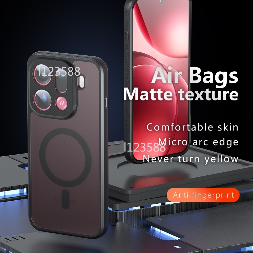 Dành Cho FindX9 5G Chống Rơi TPU PC Ốp Lưng Từ Tính HD Trong Suốt Chống Sốc Acrylic Matte PC Dành Cho OPPO Find X9 Pro X9Pro FindX9Pro 5G 2025