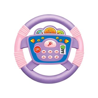 Kids Steering Wheel Toy For Car Passenger Seat With Sound Effects Musical Toy