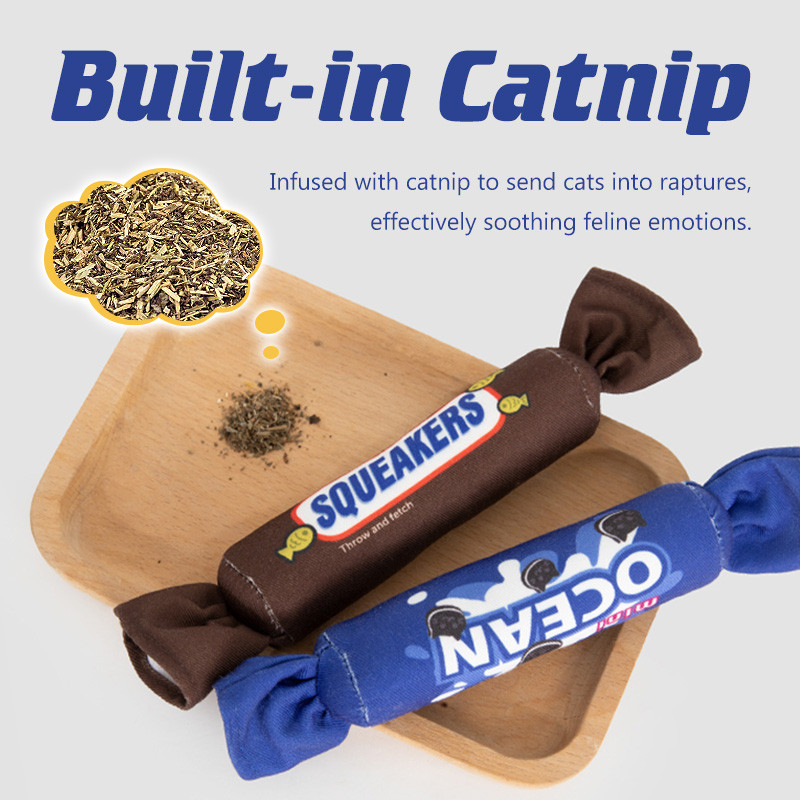 HIDREAM Đồ Chơi Mèo Catnip Infused Âm Thanh Nhăn Nha Khoa Sức Khỏe Sang Trọng Tương Tác Cho Mèo Trong Nhà