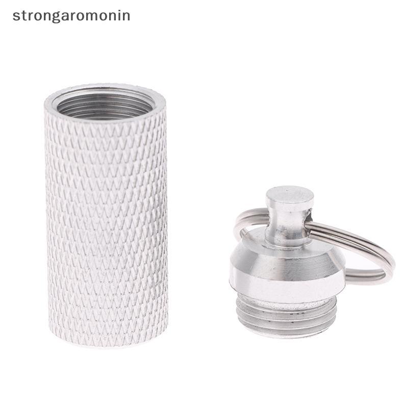 ST 1 Hợp Kim Nhôm Chống Thấm Nước Thuốc Hình Hộp Đựng Chai Hộp Đựng Móc Khóa Hộp Đựng Thuốc Hộp Đựng Chìa Khóa ST