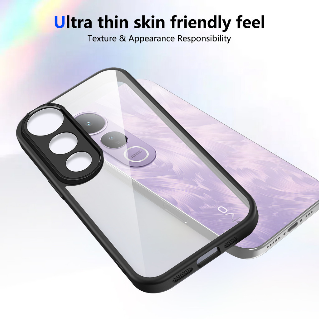 Ốp lưng Vivo V50 Lite 5G Vỏ trong suốt mờ thời trang cho Vivo V50 Lite Vỏ điện thoại