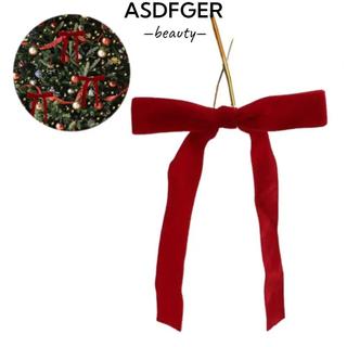 ASDFGER 12 Cái / bộ Nơ Cây Giáng Sinh, Nơ Nhung Nhung DIY Nhung, Sử Dụng Nơ Vòng Hoa Màu Đỏ Đa Năng Trang Trí Ngoài Trời Trong Nhà