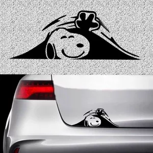 Hoạt Hình Vui Nhộn Snoopy Xe Hơi Xe Điện Xe Máy Hành Lý Máy Tính Miếng Dán Thân Chống Thấm Nước Miếng Dán