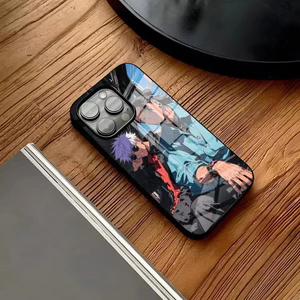 BK-1 Jujutsu Kaisen Anime Ốp Lưng Điện Thoại IPhone 16 15 14 Pro 11 13 12 Mini 6 8 7 Plus Kính Thiết Kế Sang Trọng Cove