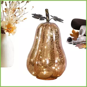 Ánh Sáng Bí Ngô Thủy Tinh Lễ Tạ Ơn Đèn Thủy Tinh Làm Sáng Bí Ngô Cho Gia Đình Halloween Mùa Thu Lễ Tạ Ơn Bàn Thu gelhvn