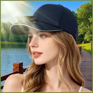Mũ Quạt Năng Lượng Mặt Trời Làm Mát Thoáng Khí Chống Nắng Thoải Mái Mũ Năng Lượng Mặt Trời Có Quạt Tích Hợp Cho Câu Cá Bãi Biển Ngoài Trời kouvn