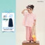 Quần Dài Bé Gái GUMAC Form Suông Bo Chun Phối Ren Kaki Mềm Dễ Thương QKG04036