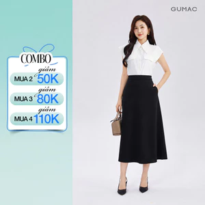 Chân váy nữ form đuôi cá GUMAC dáng dài có túi công sở dày dặn LVG0403 - LVG05046