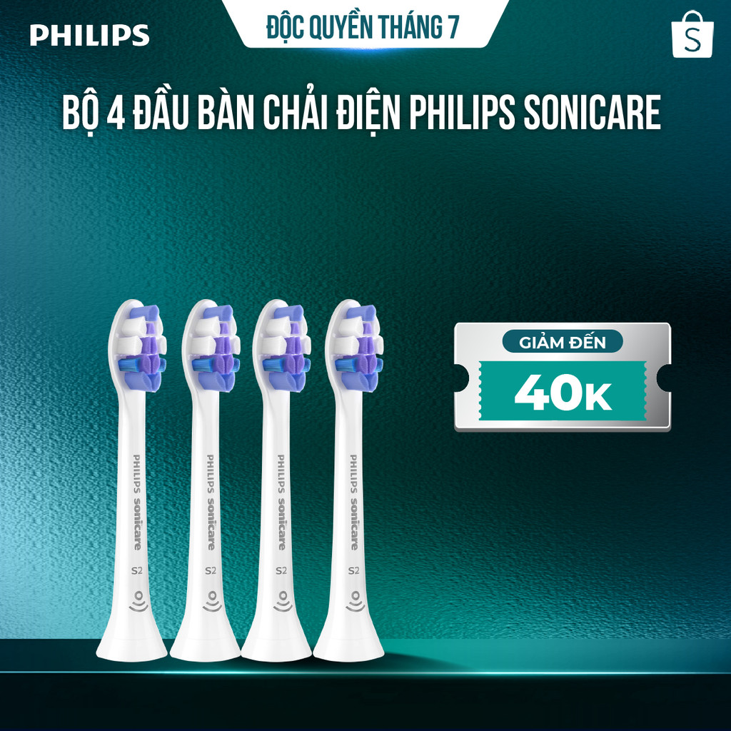 Đầu bàn chải Philips Sonicare C2 HX9024/14 – Bọ 4 đầu, loại bỏ mảng bám hiệu quả