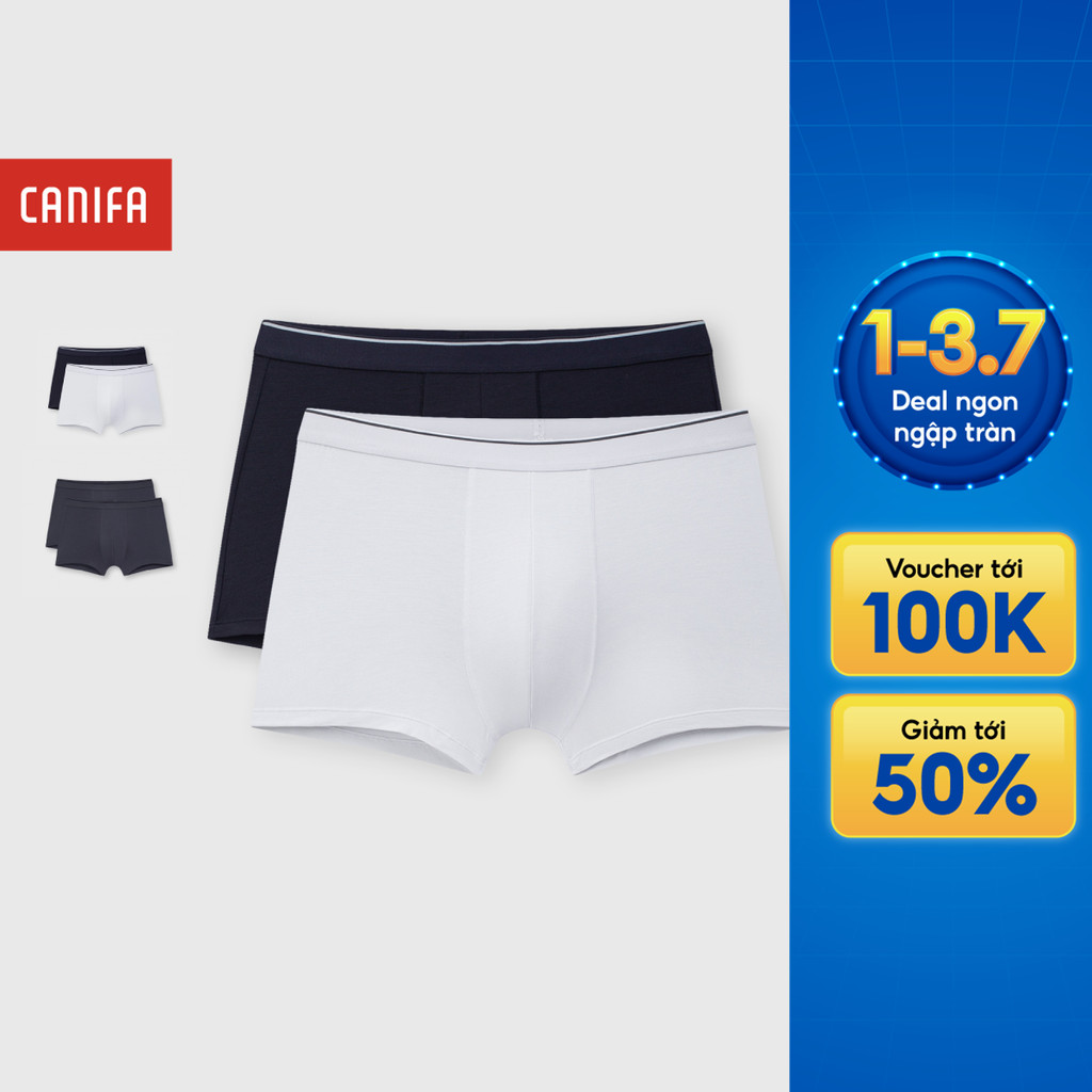 Combo 2 quần lót đùi nam mát lạnh CANIFA chất liệu modal mềm mại co giãn tốt PS26 8US26A006